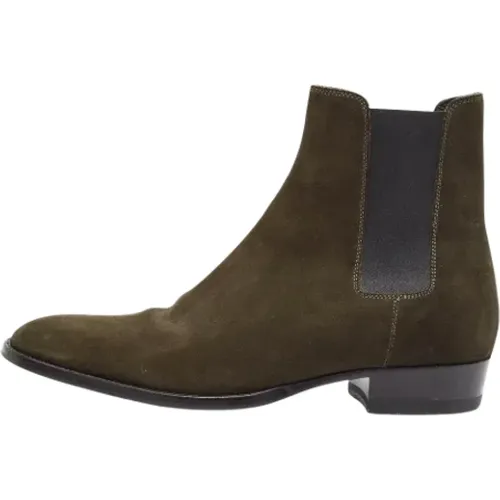 Pre-owned Suede boots , male, Sizes: 5 UK - Yves Saint Laurent Vintage - Modalova