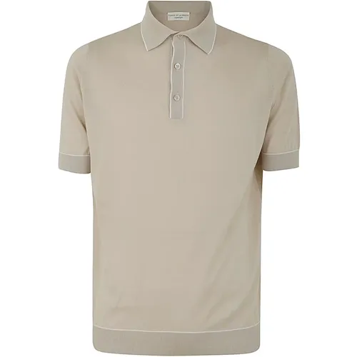 White Rope Short Sleeves Polo , male, Sizes: 2XL - Filippo De Laurentiis - Modalova