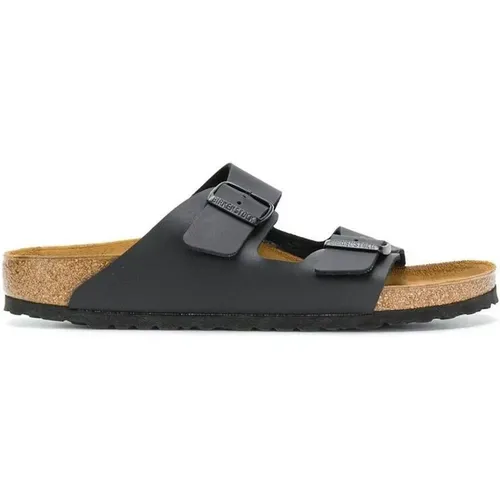 Sandalen Arizona Natural Leather , Herren, Größe: 43 EU - Birkenstock - Modalova