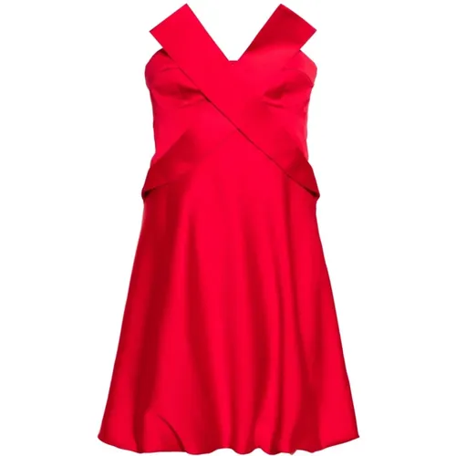 Rotes Satin Bustier Kleid Genny - Genny - Modalova