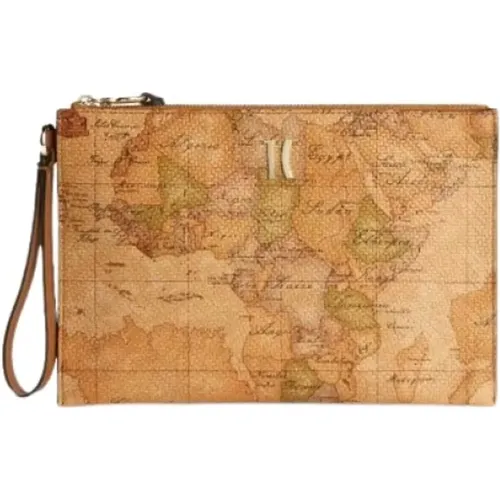 Geo Classic Clutch with Wrist Strap , female, Sizes: ONE SIZE - Alviero Martini 1a Classe - Modalova