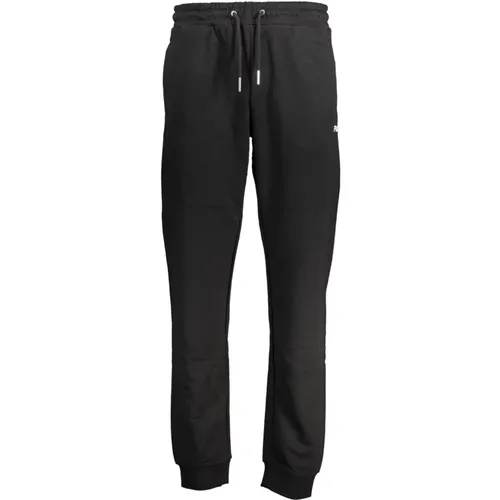 Sportliche Schwarze Herren-Sweatpants mit Stickerei , Herren, Größe: XL - Fila - Modalova