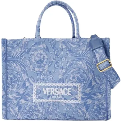 Canvas totes , female, Sizes: ONE SIZE - Versace - Modalova