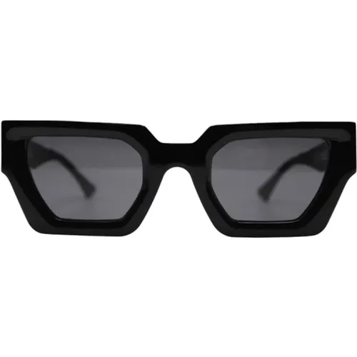 Gray Lens Acetate Sunglasses , female, Sizes: ONE SIZE - Kuboraum - Modalova