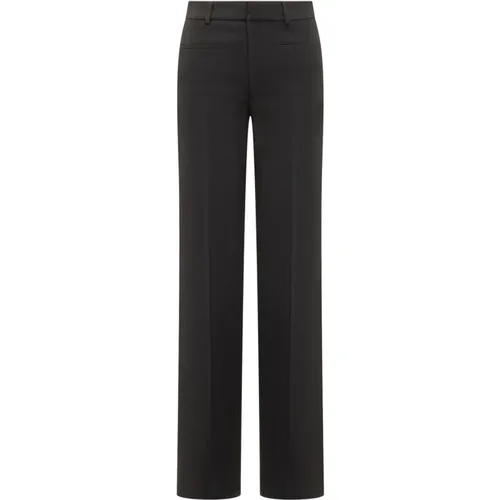 Schwarze Straight Leg Hose , Damen, Größe: L - Seafarer - Modalova