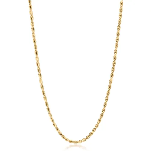 Gold Rope Chain , male, Sizes: ONE SIZE - Nialaya - Modalova