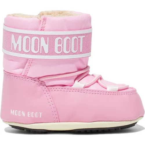 Hellrosa Nylon Wiegen Schuhe - moon boot - Modalova