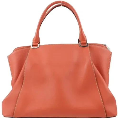 Pre-owned Leather handbags , ONE SIZE - Orange - Modalova