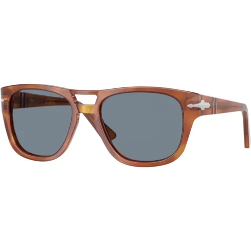 Stilvolle Sonnenbrille in Braunschattierung , unisex, Größe: 58 MM - Persol - Modalova