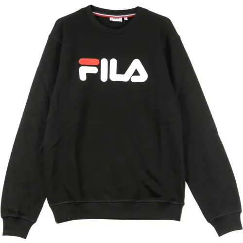 Schwarzer Crewneck Sweatshirt mit Langen Ärmeln - Fila - Modalova