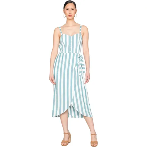 Striped Long Dress , female, Sizes: 2XS - Naf Naf - Modalova