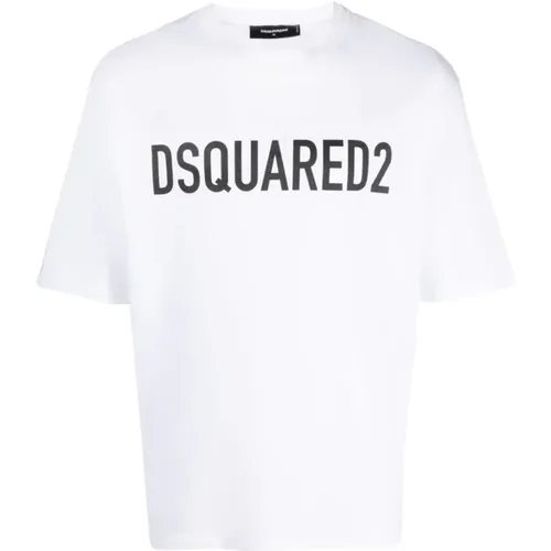 Roundeck T-shirts and Polos , male, Sizes: M - Dsquared2 - Modalova
