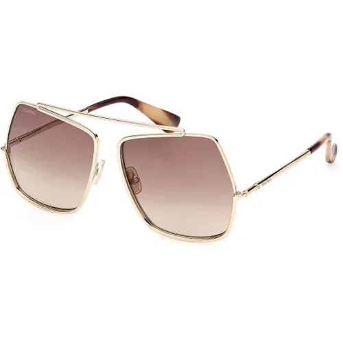 Metall Sonnenbrille Elsapetite für Frauen , unisex, Größe: ONE Size - Max Mara - Modalova