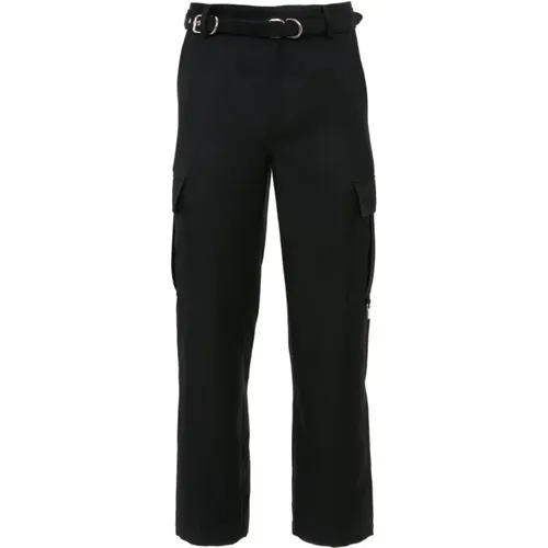 Edgy Padlock Cargo Trousers , male, Sizes: S - JW Anderson - Modalova