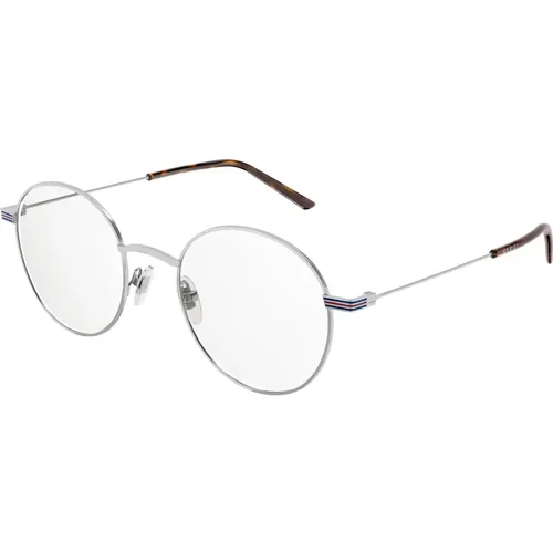 Silberne Brillengestelle , Herren, Größe: 51 MM - Gucci - Modalova