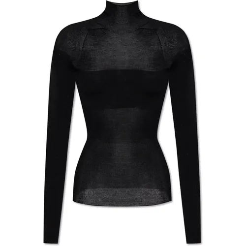 Woll-Turtleneck , Damen, Größe: 2XS - Versace - Modalova