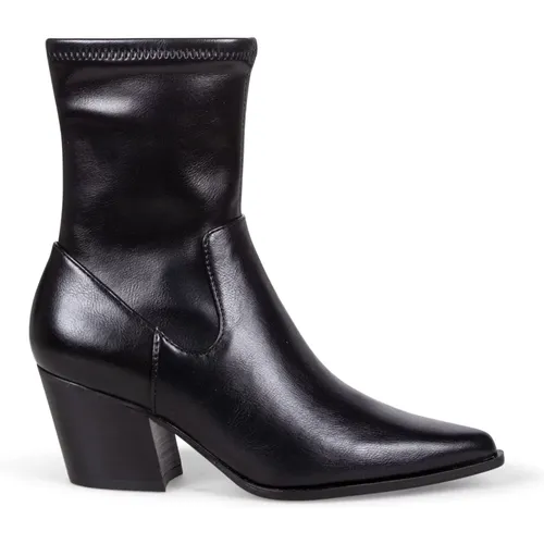 Schwarze Stiefeletten , Damen, Größe: 37 1/2 EU - Steve Madden - Modalova