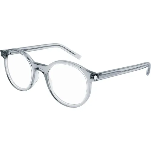 Transparente Graue Brillenfassung , Damen, Größe: 50 MM - Saint Laurent - Modalova