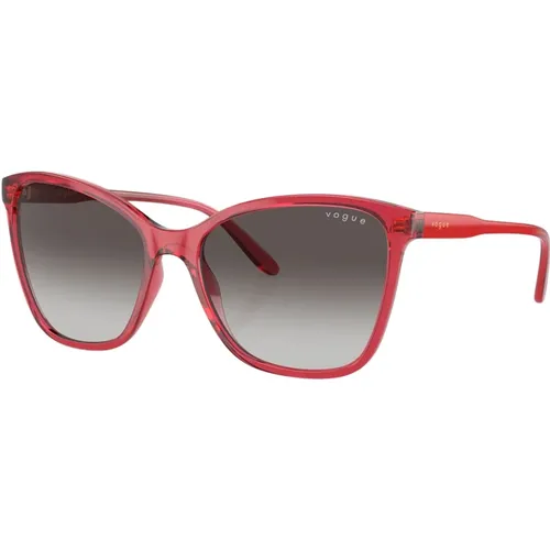 Oversized Sunglasses with Gradient Lenses , female, Sizes: 56 MM - Vogue - Modalova
