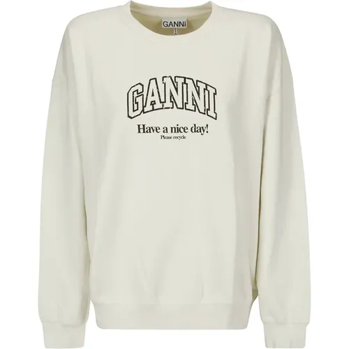 Oversized Isoli Sweatshirt , female, Sizes: S/M, L/XL, 2XS/XS - Ganni - Modalova