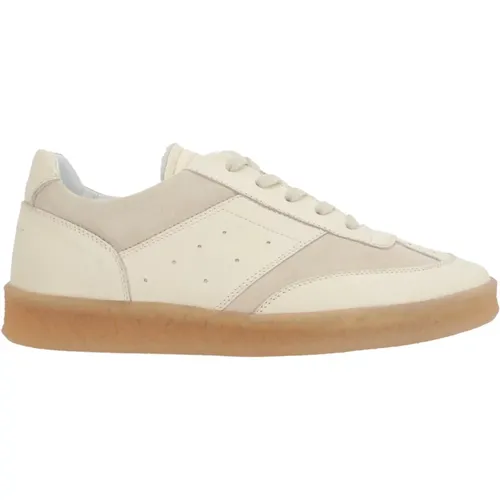 Low-Top Leder Sneakers Wildleder , Herren, Größe: 41 EU - MM6 Maison Margiela - Modalova