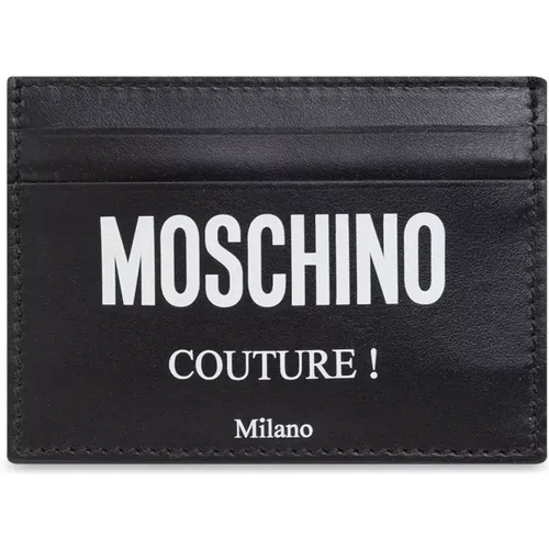 Printed card holder , female, Sizes: ONE SIZE - Moschino - Modalova