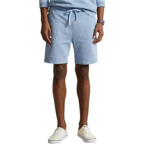 Blaue Baumwolle Regular Fit Shorts , Herren, Größe: XS - Polo Ralph Lauren - Modalova