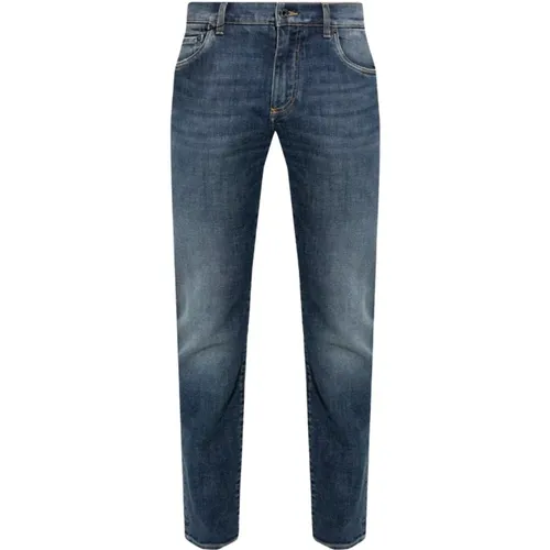 Schmal geschnittene Jeans , Herren, Größe: M - Dolce & Gabbana - Modalova