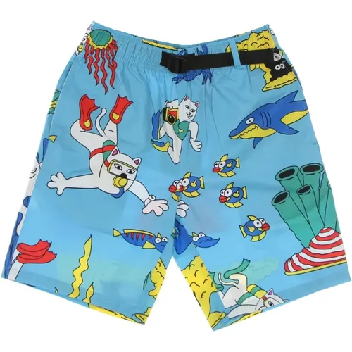 Ozeanblaue Badehose Elastischer Bund , Herren, Größe: XS - Ripndip - Modalova