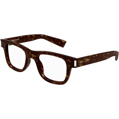 New Wave Large Eyeglass Frames , unisex, Sizes: 49 MM - Saint Laurent - Modalova