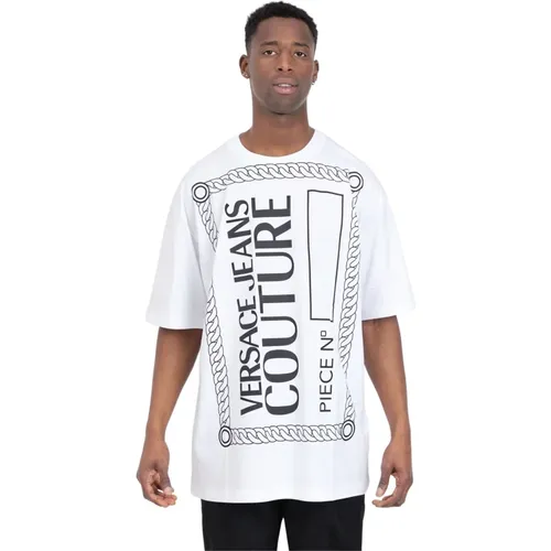 T-shirts and Polos White , male, Sizes: M - Versace Jeans Couture - Modalova