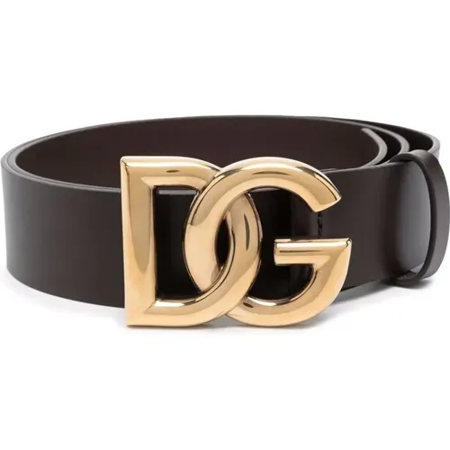 Logo DG Belt , male, Sizes: 105 CM, 95 CM, 85 CM, 100 CM - Dolce & Gabbana - Modalova