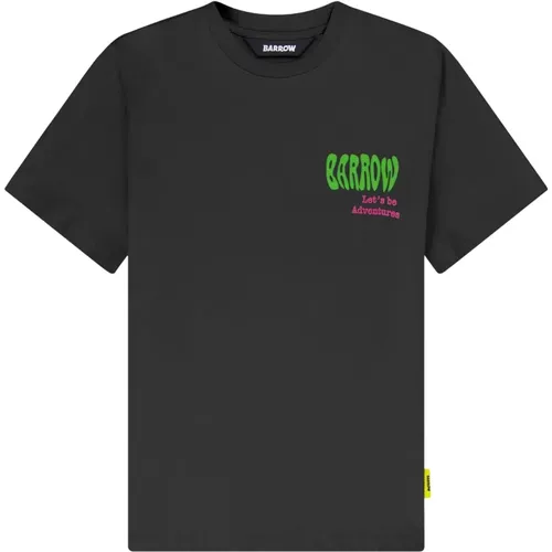 Grafisches Jersey T-Shirt , Damen, Größe: XS - Barrow - Modalova
