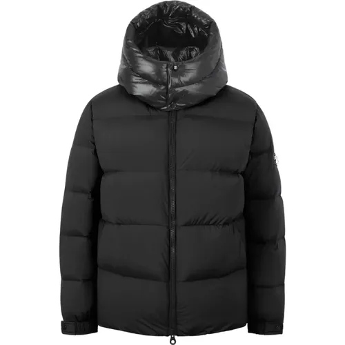 Daunen Steppjacke mit Kapuze , Herren, Größe: L - duvetica - Modalova