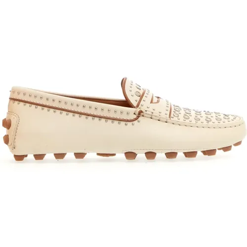 Loafer Shoes with Mirror Studs , female, Sizes: 6 UK, 3 UK, 4 1/2 UK, 7 UK - TOD'S - Modalova