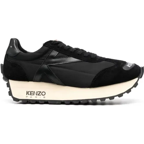 Schwarze Freizeit Sneaker Trainer Stil,Weiße Casual Low Top Sneakers - Kenzo - Modalova