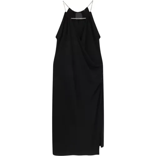 V-Neck Dress with Metal Detail , female, Sizes: XS - Givenchy - Modalova