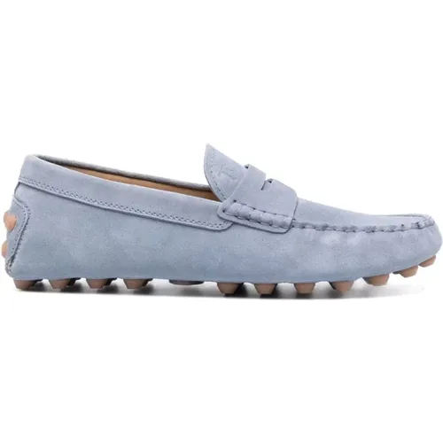 Clear Gommini Suede Driving Shoes , male, Sizes: 9 UK, 6 UK - TOD'S - Modalova