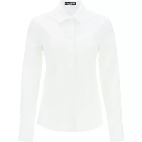 Camisa Stilvolles Hemd , Damen, Größe: L - Dolce & Gabbana - Modalova
