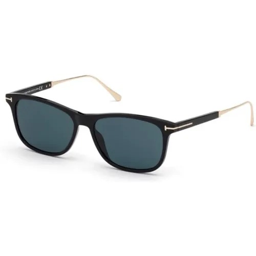 Black Glossy Sunglasses , unisex, Sizes: 55 MM - Tom Ford - Modalova