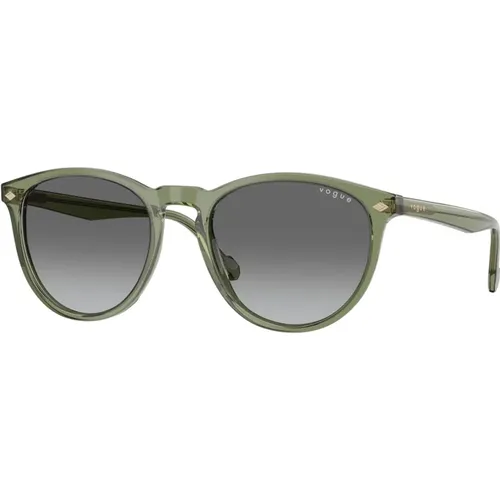 Transparent Sunglasses with Grey Lenses , unisex, Sizes: 53 MM - Vogue - Modalova