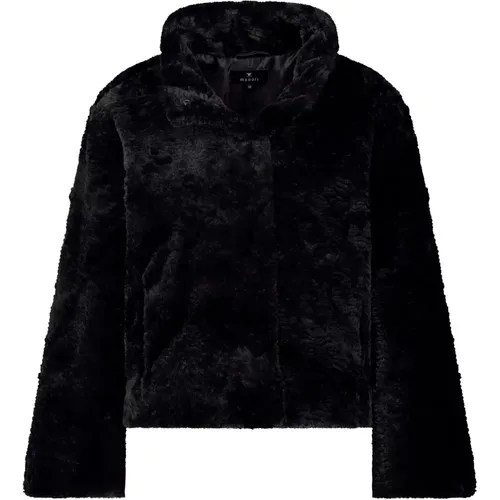 Kunstpelzjacke mit Stehkragen , Damen, Größe: XL - monari - Modalova