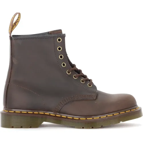 Anfibio 1460 Crazy Horse Braun Lederstiefel , Herren, Größe: 40 EU - Dr. Martens - Modalova