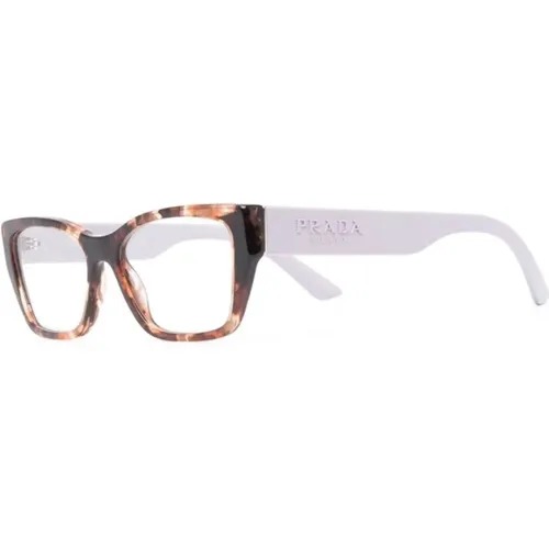 Brown/Havana Optical Frame , female, Sizes: 54 MM, 52 MM - Prada - Modalova