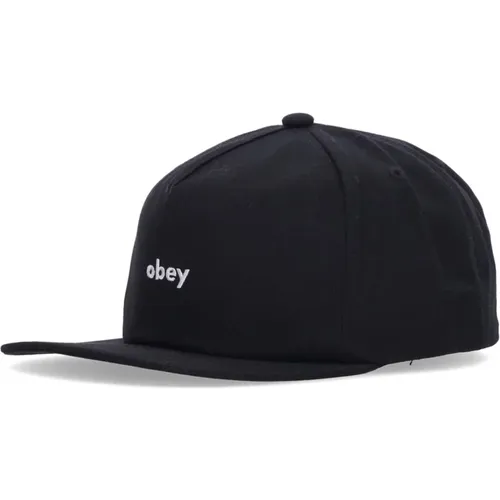 Flat Visor Snapback Cap , male, Sizes: ONE SIZE - Obey - Modalova