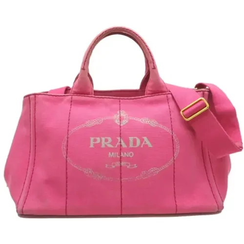 Pre-owned Canvas handbags , female, Sizes: ONE SIZE - Prada Vintage - Modalova