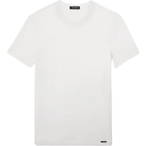 Creweck T-Shirt , Herren, Größe: S - Tom Ford - Modalova