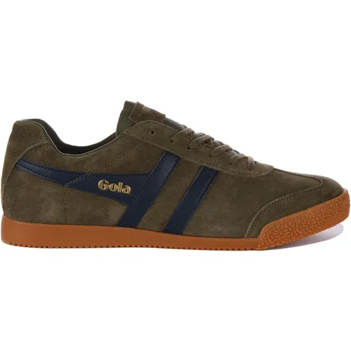 Retro Style Olive Sneaker Men , male, Sizes: 9 UK, 11 UK, 12 UK, 7 UK, 8 UK, 10 UK - Gola - Modalova