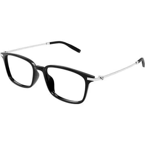 Stilvolle Brille Mb0315Oa Farbe 005 , Herren, Größe: 56 MM - Montblanc - Modalova