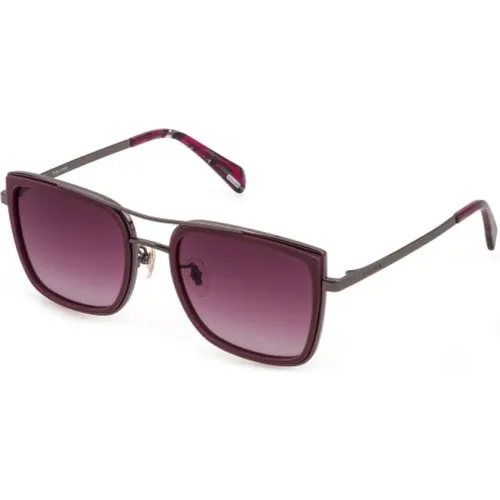 Rosé Metall Sonnenbrille für Frauen , Damen, Größe: 56 MM - Police - Modalova